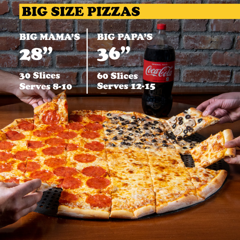 Big Size Pizzas