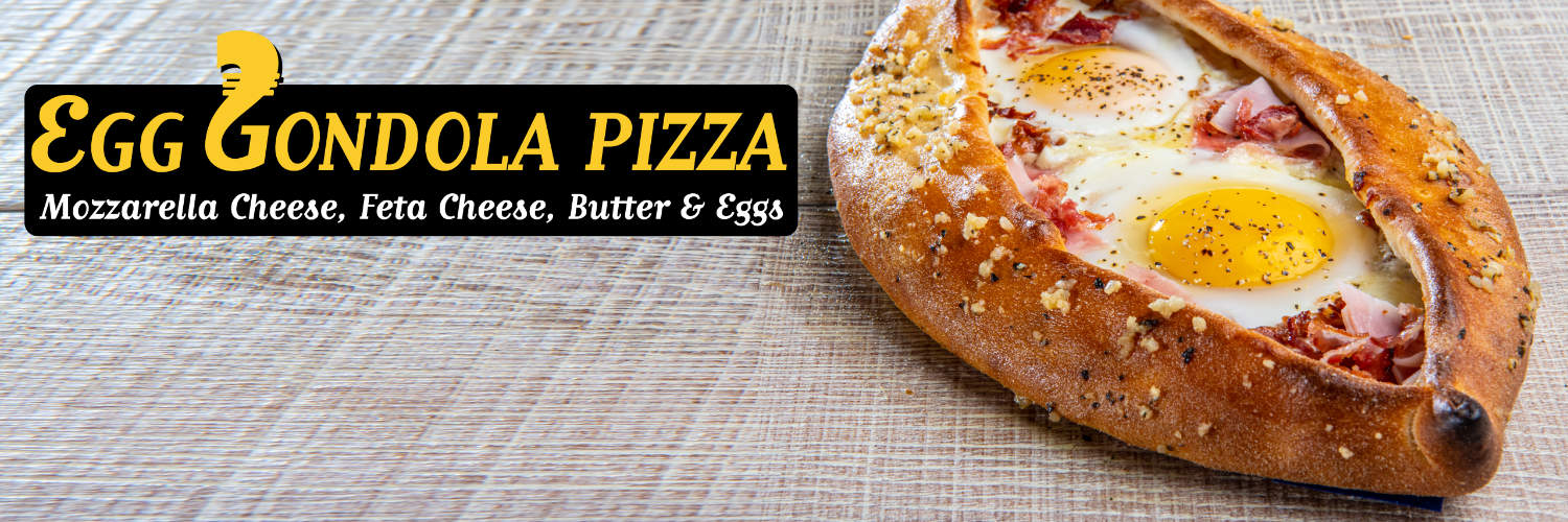 Egg Gondola Pizza