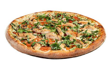 Cream Pesto Chicken Pizza